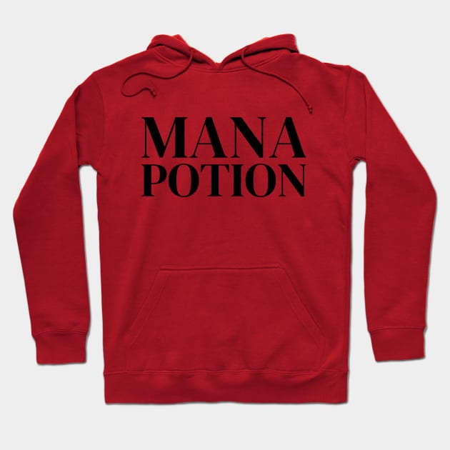 Mana Potion Text Print Hoodie by CursedContent